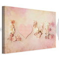 Time for Love Romantic Text Canvas Print