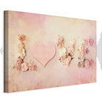 Time for Love Romantic Text Canvas Print