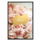 One Feeling Text Floral Vertical Canvas Print