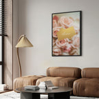 One Feeling Text Floral Vertical Canvas Print