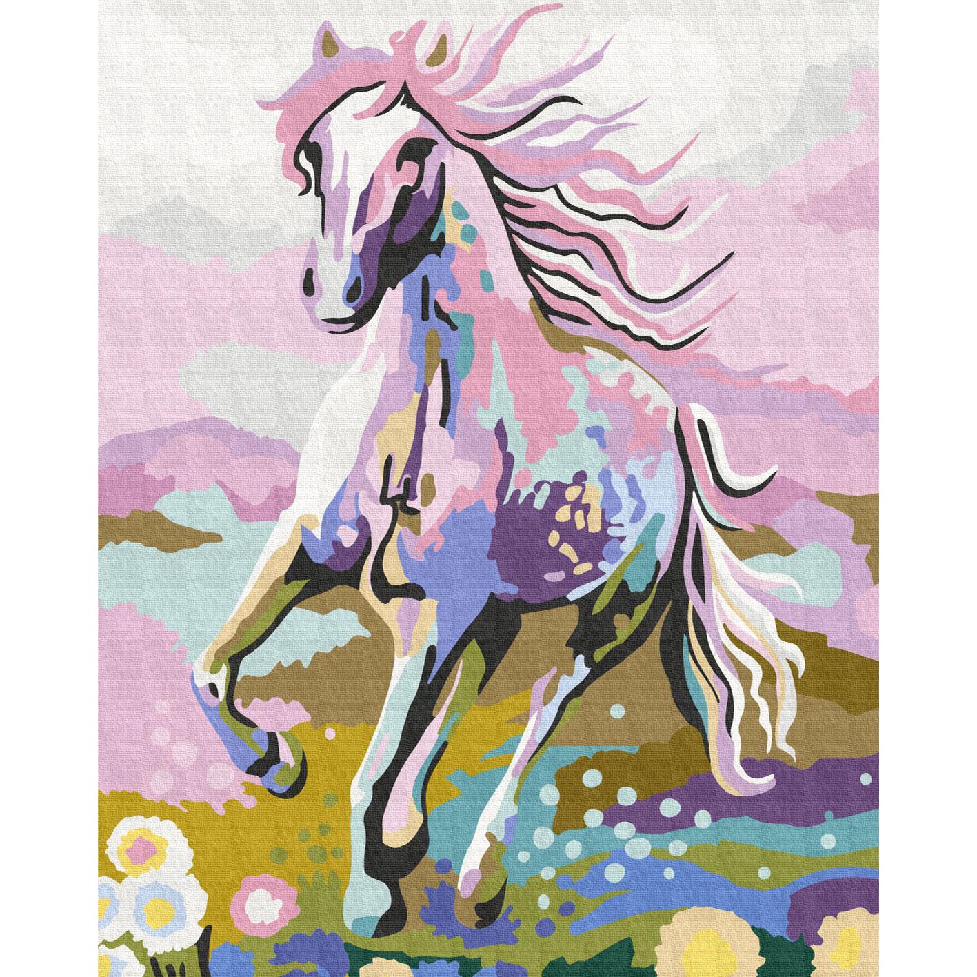 Fairytale Horse Multicolor Paint by Numbers Kit