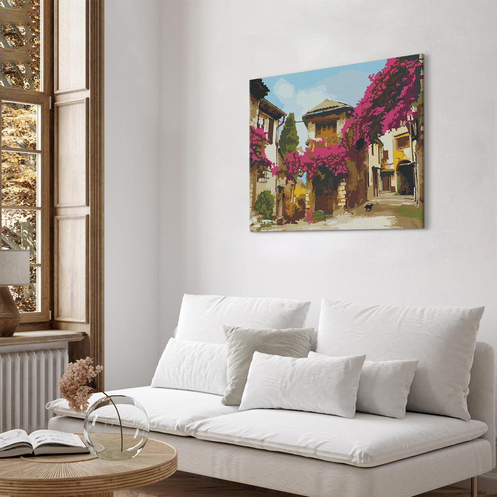 Mediterranean Town Landscape Paint by Numbers Kit