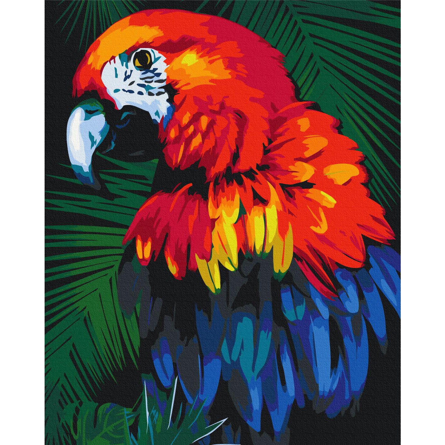 Parrot Animal Paint by Numbers