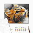 Red Cat Charming Paint by Numbers Kit