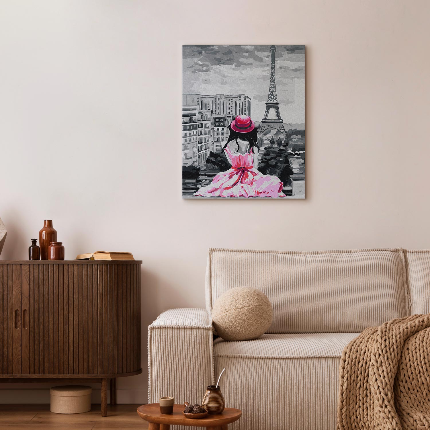 Paris Eiffel Tower City Paint by Numbers