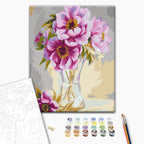 Flowers in a Vase Floral Paint by Numbers