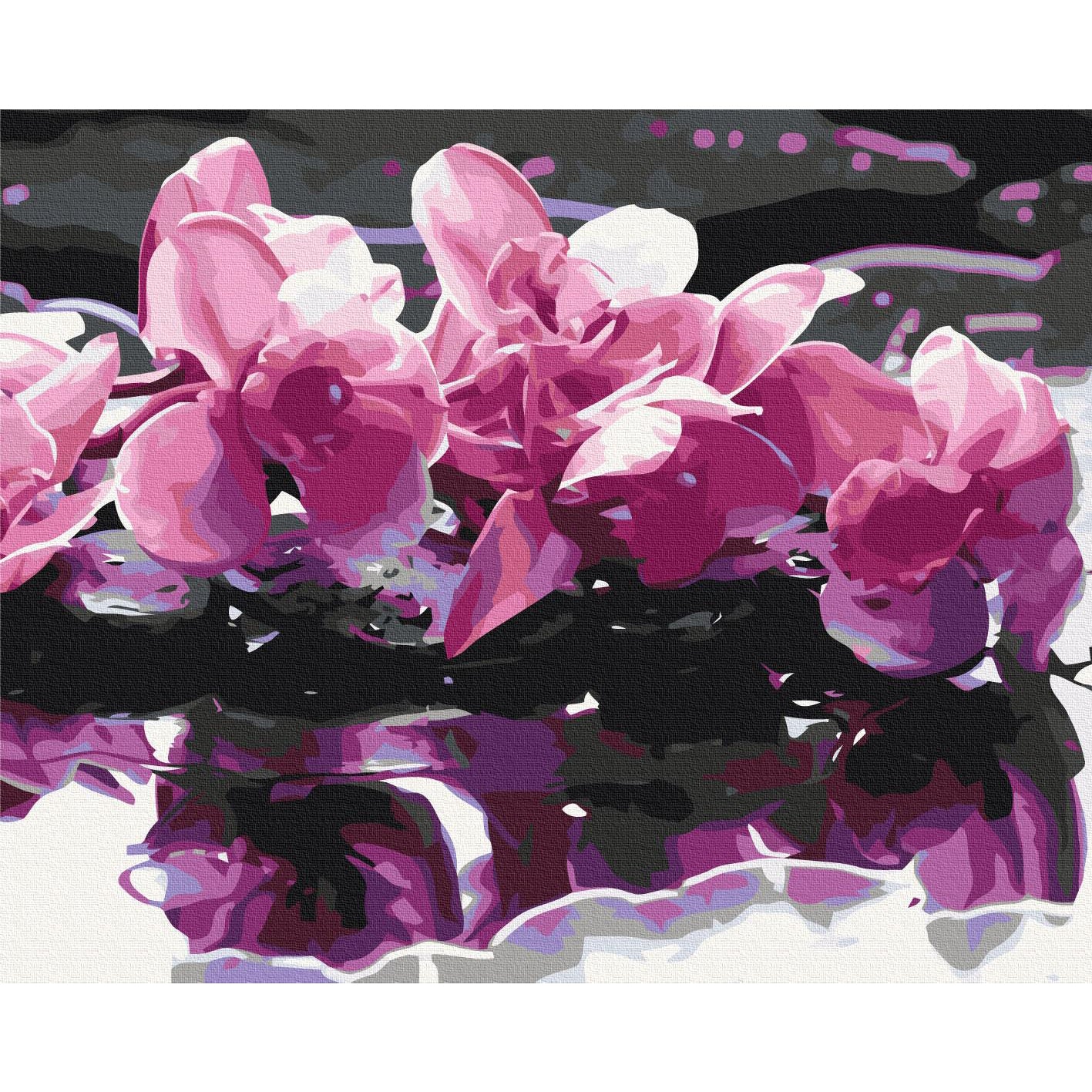 Purple Orchid Floral Paint by Numbers Kit