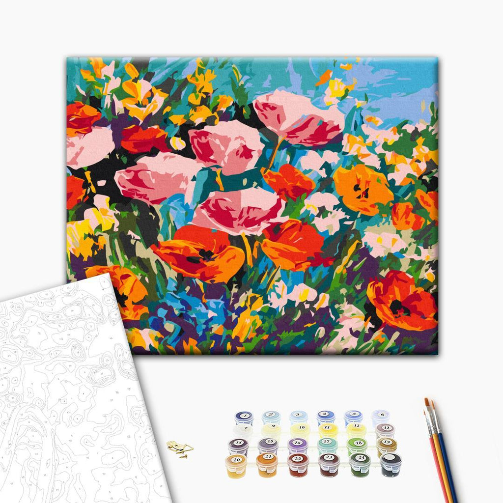 Colourful Meadow Flowers Paint by Numbers Kit