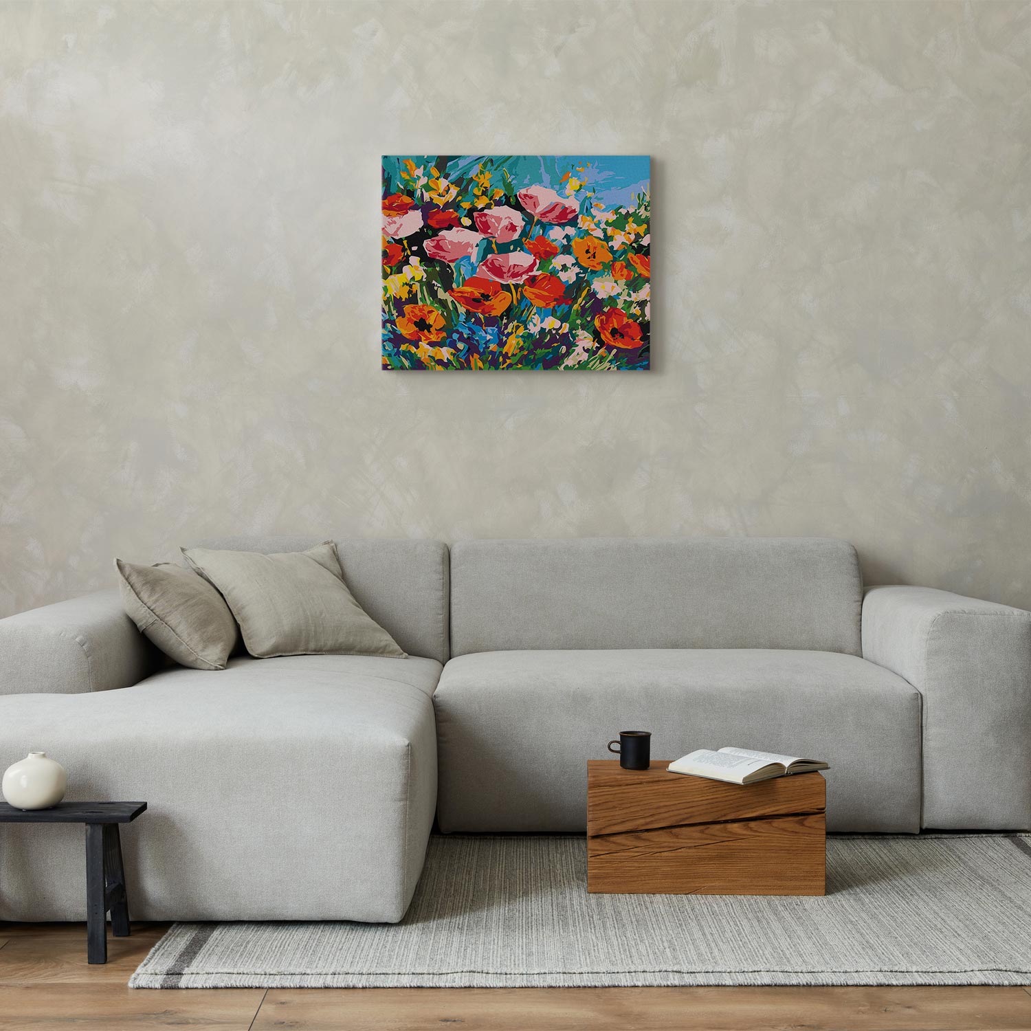 Colourful Meadow Flowers Paint by Numbers Kit