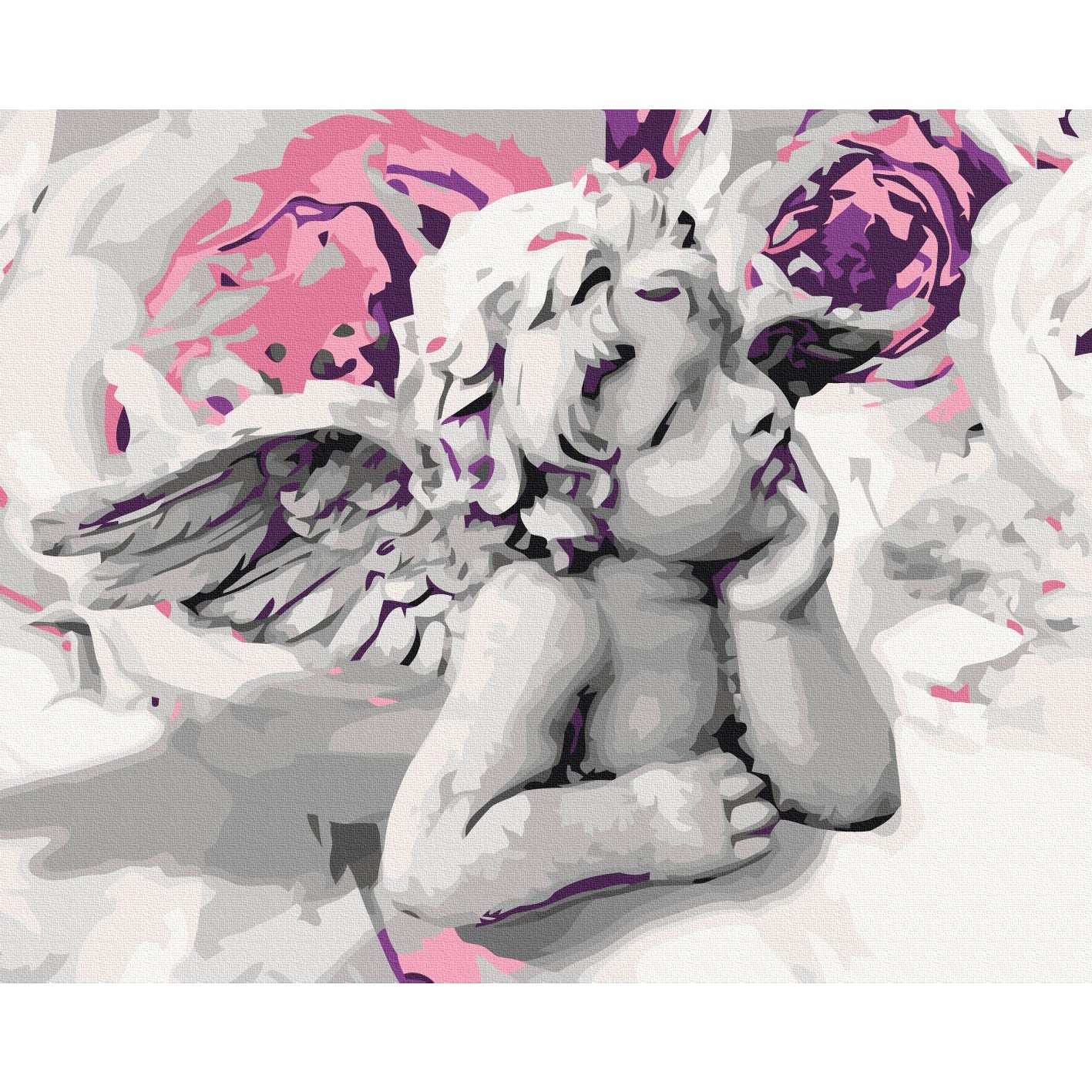 Angel with Flowers Paint by Numbers Kit