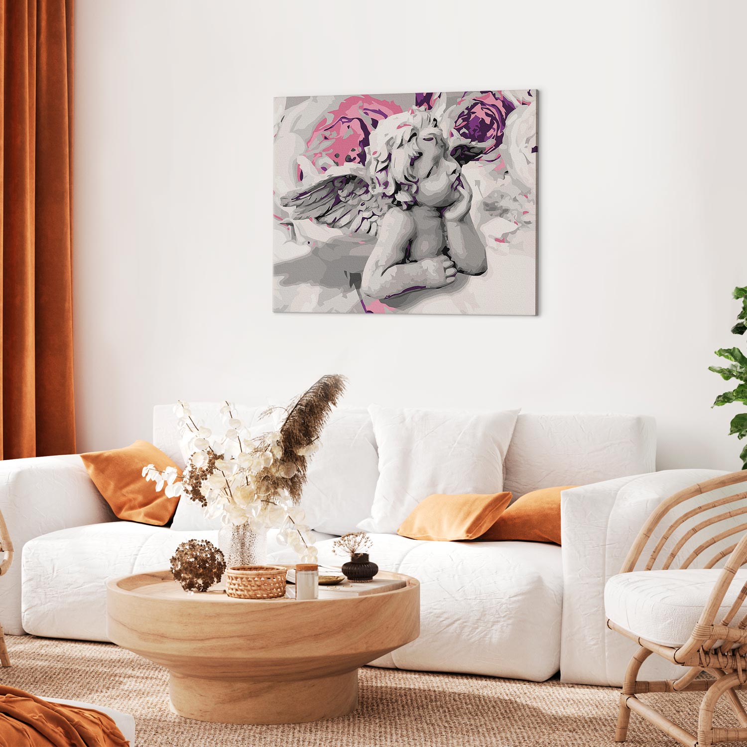 Angel with Flowers Paint by Numbers Kit