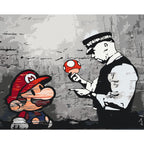 Mario Graffiti Street Art Paint by Numbers Kit