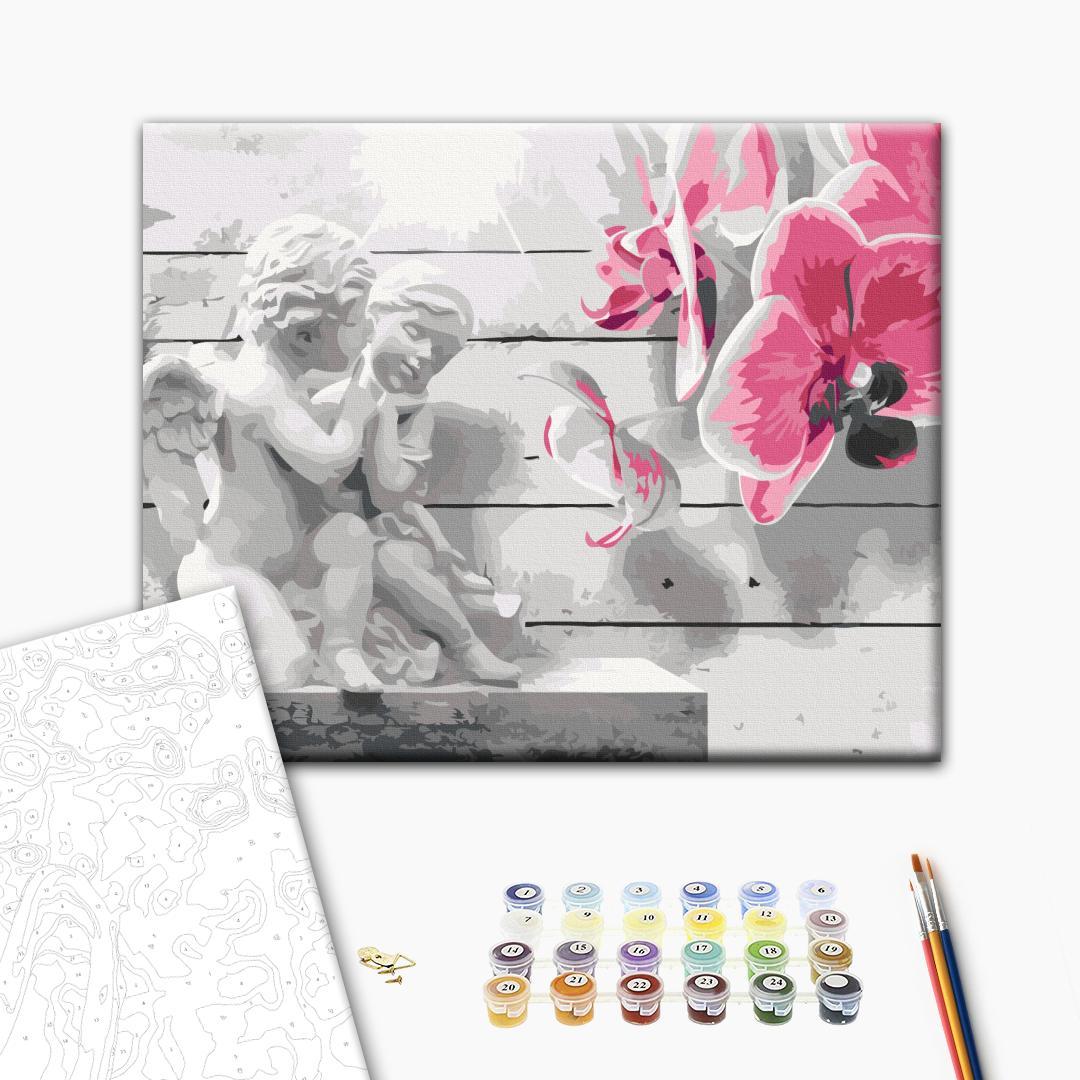 Angel and Pink Orchid Paint by Numbers Kit