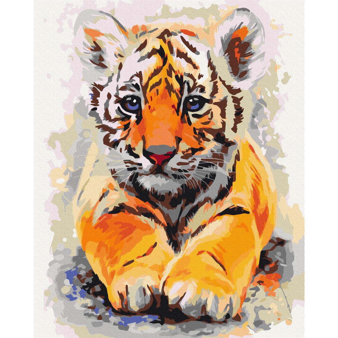 Baby Tiger Animals Paint by Numbers