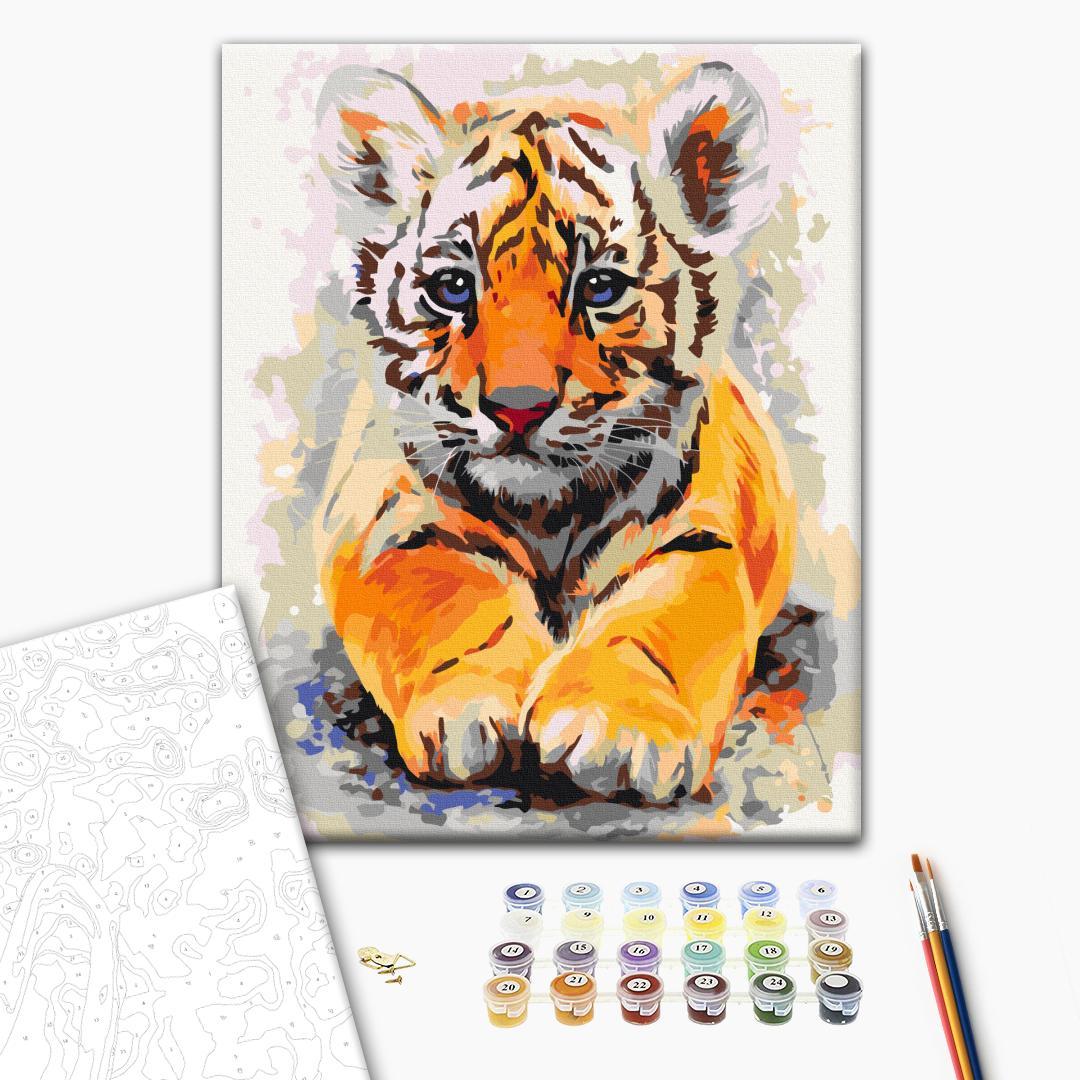 Baby Tiger Animals Paint by Numbers