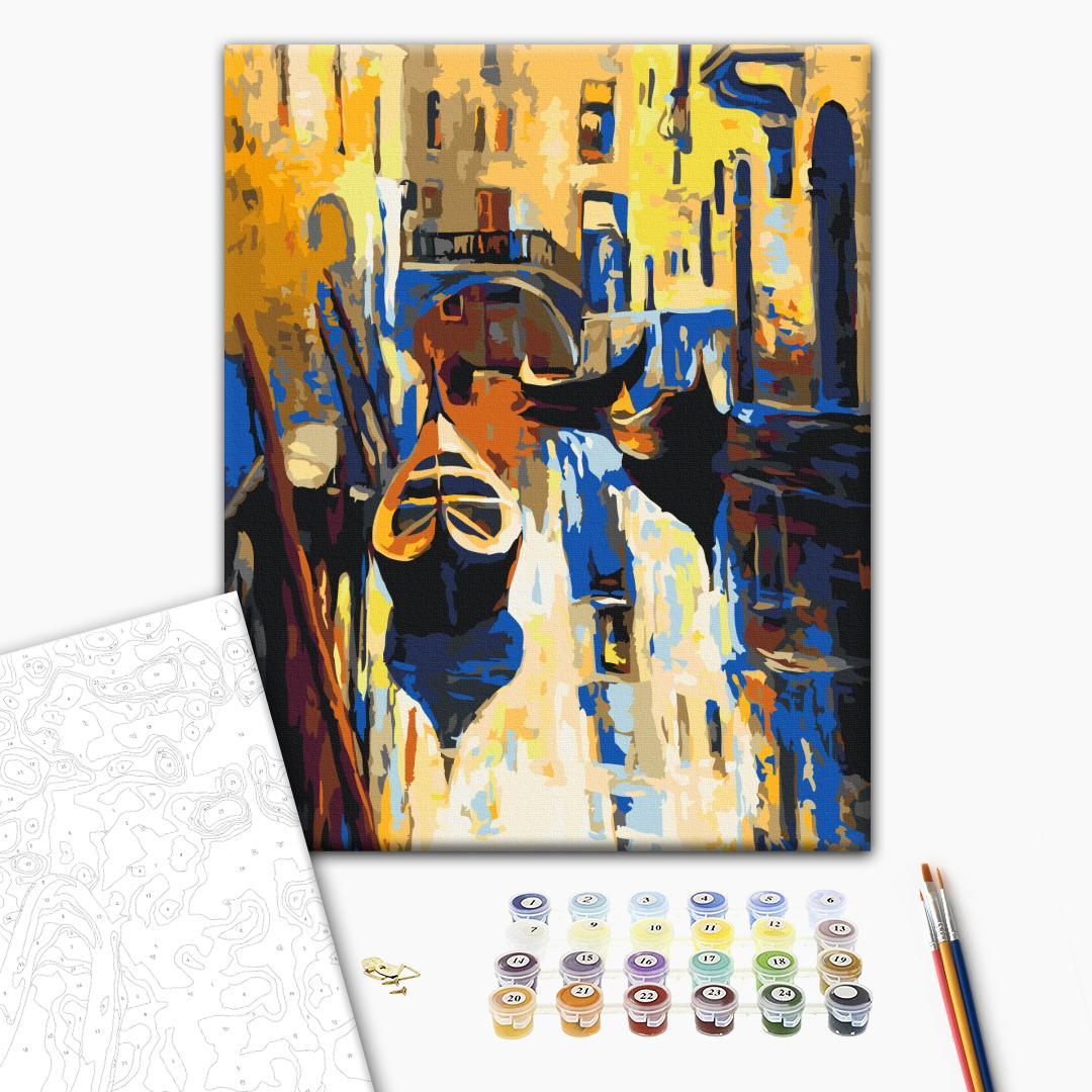 Venice Gondolas City Paint by Numbers Kit