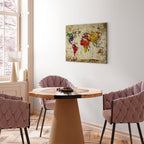 Colour Splash World Map Paint by Numbers Kit