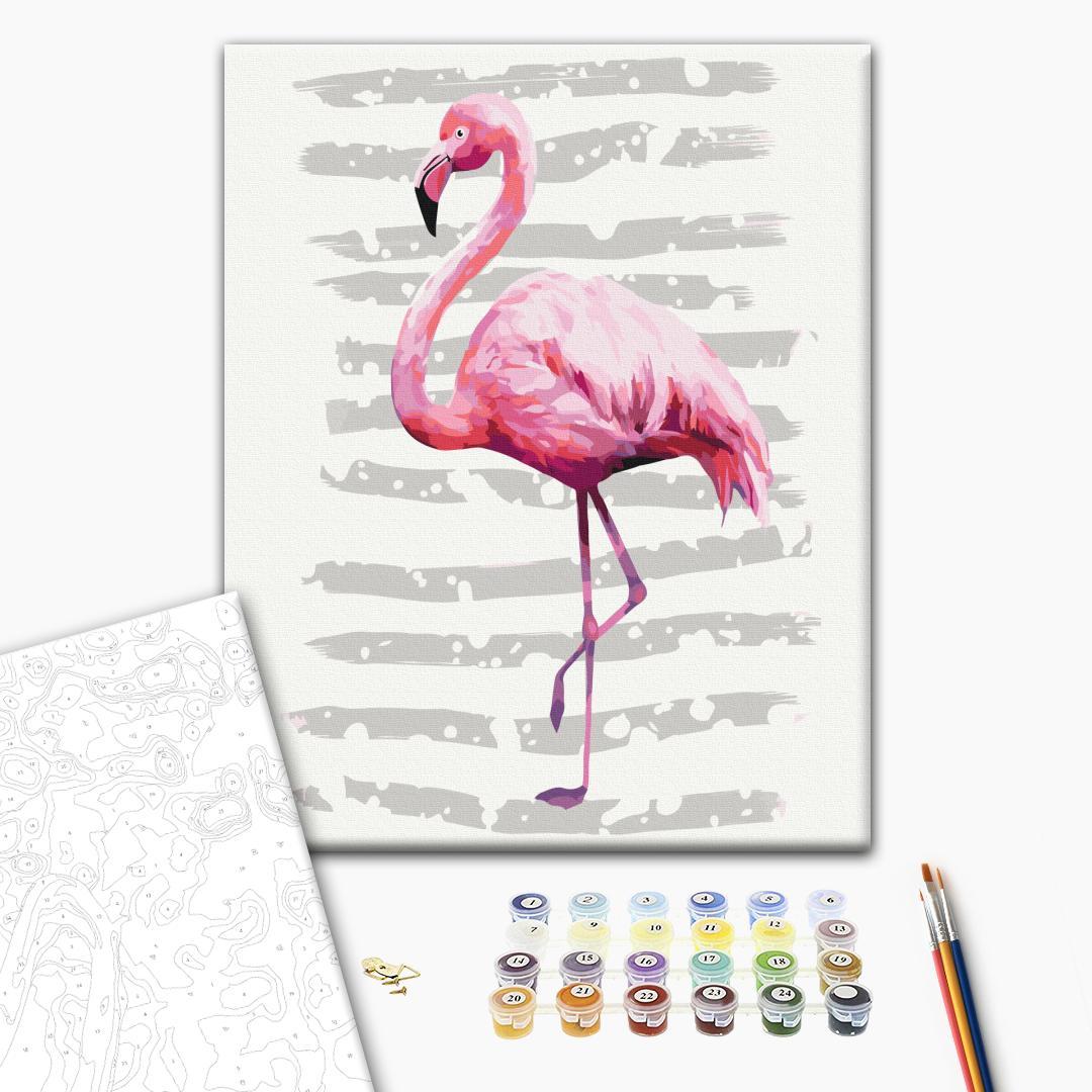 Flamingo Bird Animals Paint by Numbers Kit