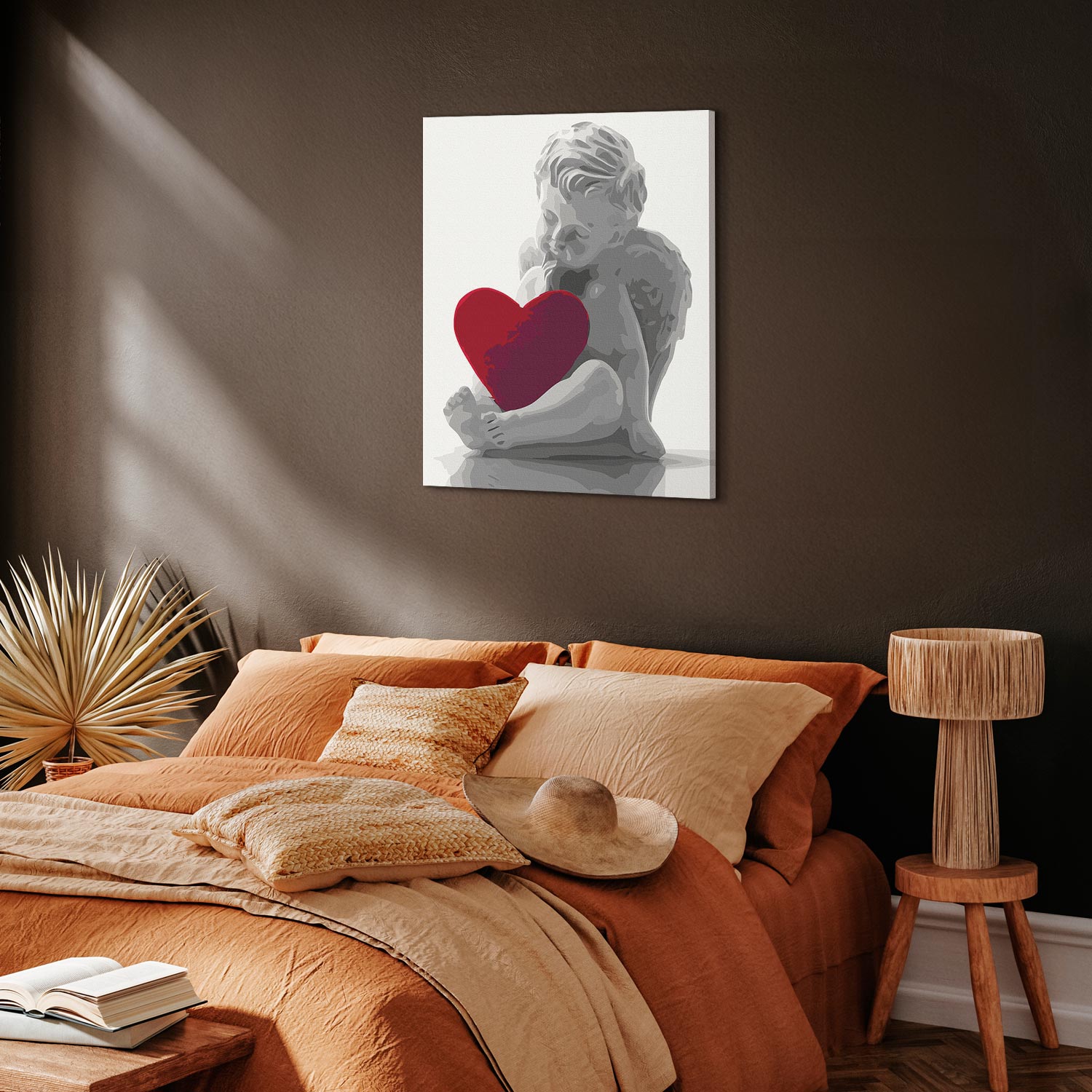 Angel with Red Heart Paint by Numbers Kit