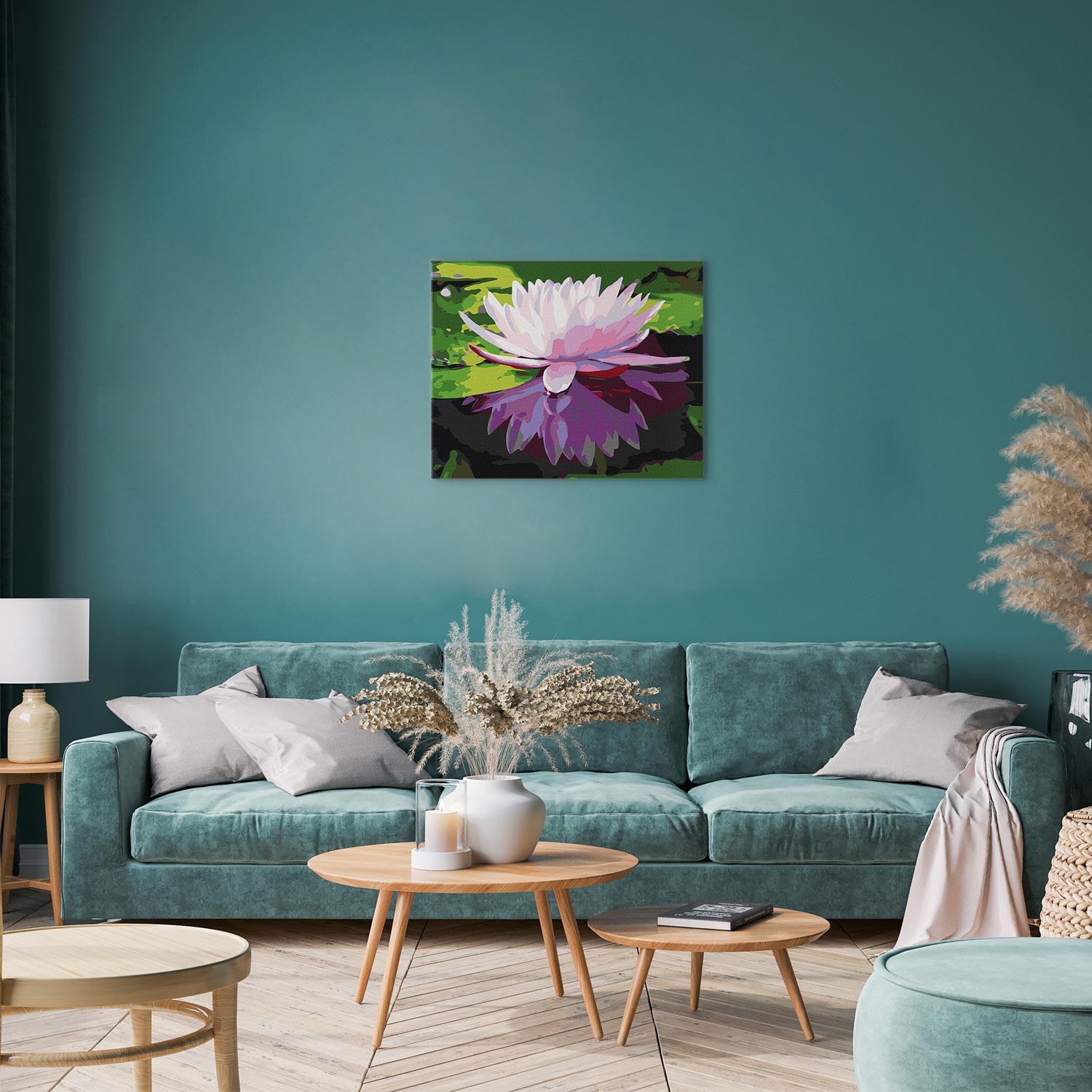 Water Lily Floral Paint by Numbers Kit