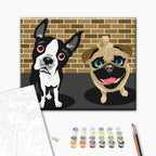 Cute Dogs Animals Paint by Numbers Kit
