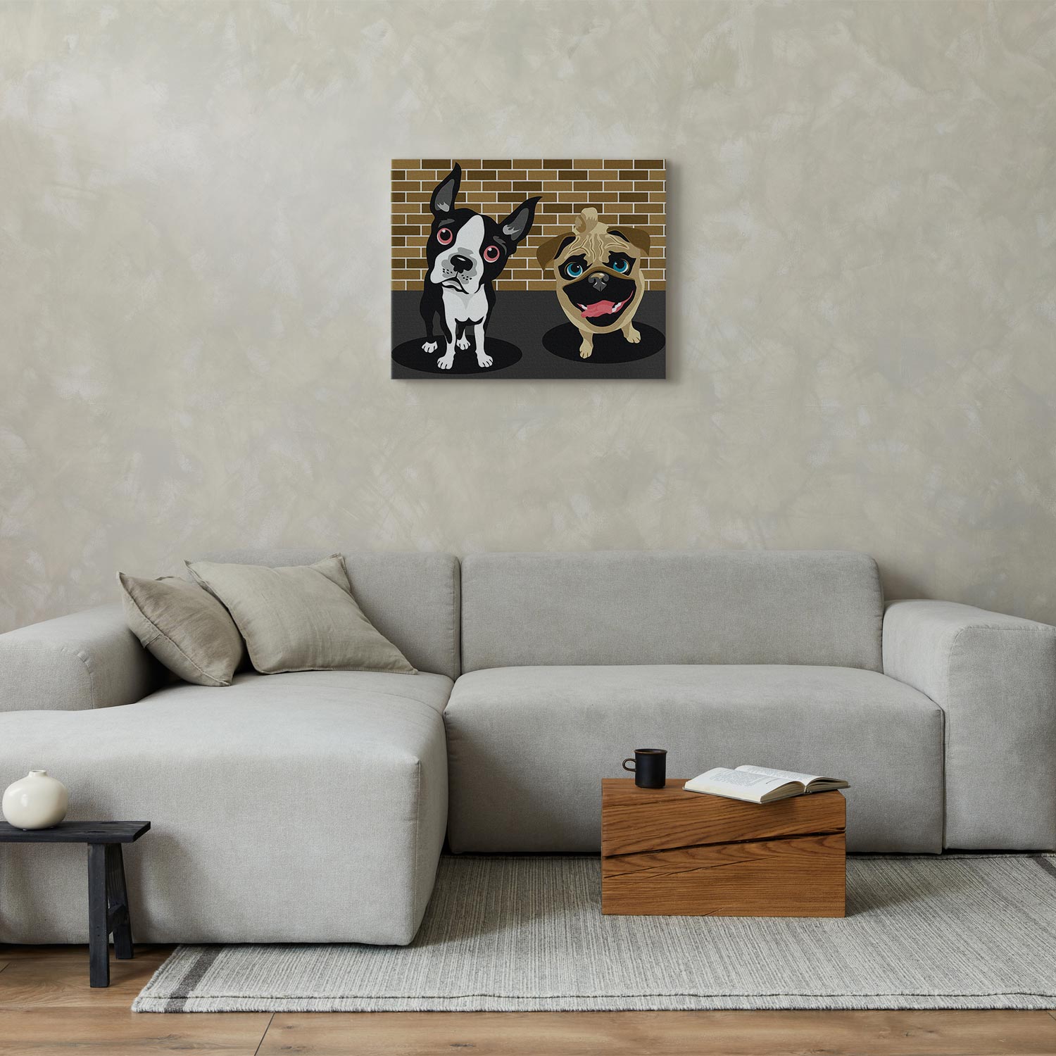 Cute Dogs Animals Paint by Numbers Kit