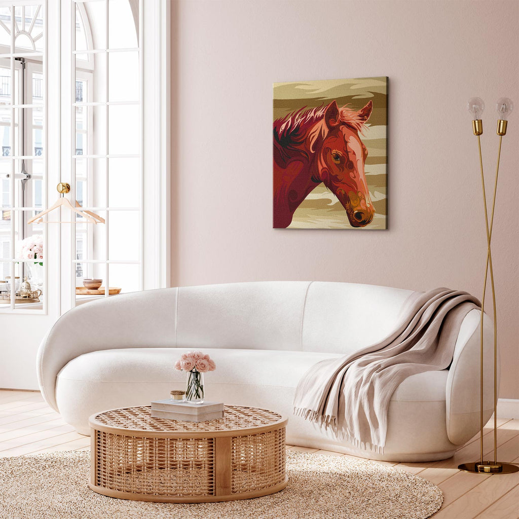 Brown Horse Animals Paint by Numbers Kit