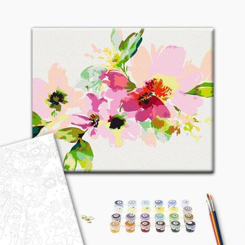 Colourful Flower Bouquet Paint by Numbers Kit