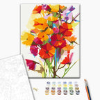 Summer Flowers Multicolor Paint by Numbers