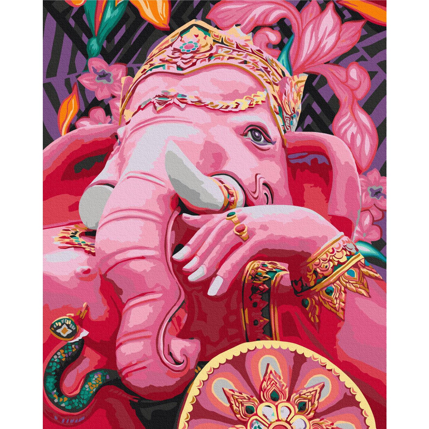 Ganesha Floral Spiritual Paint by Numbers Kit