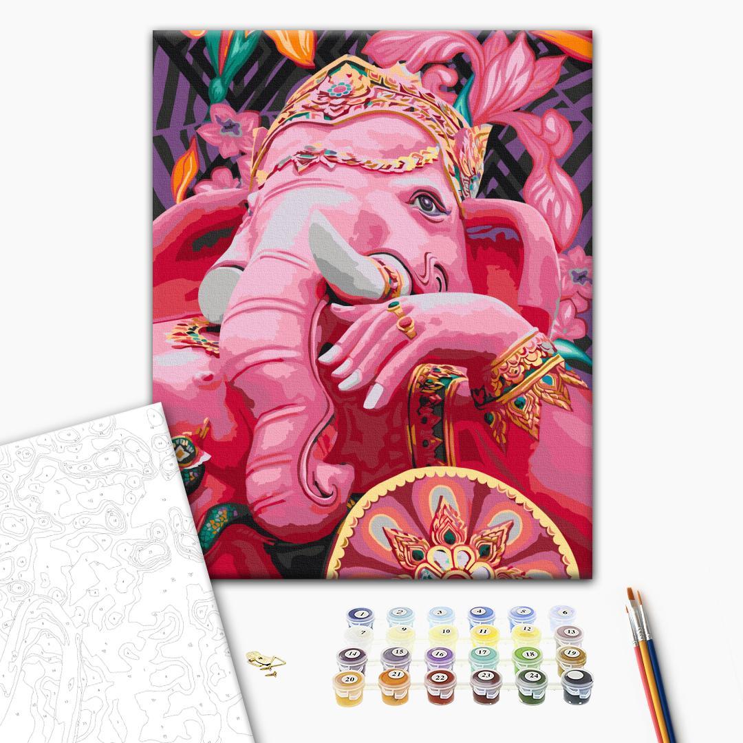 Ganesha Floral Spiritual Paint by Numbers Kit