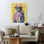 Tiger in Hat Modern Paint by Numbers Kit