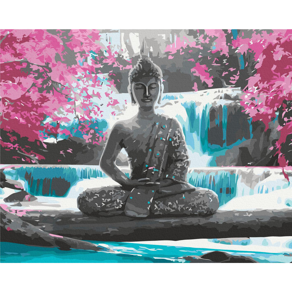 Buddha Waterfall Spiritual Paint by Numbers Kit