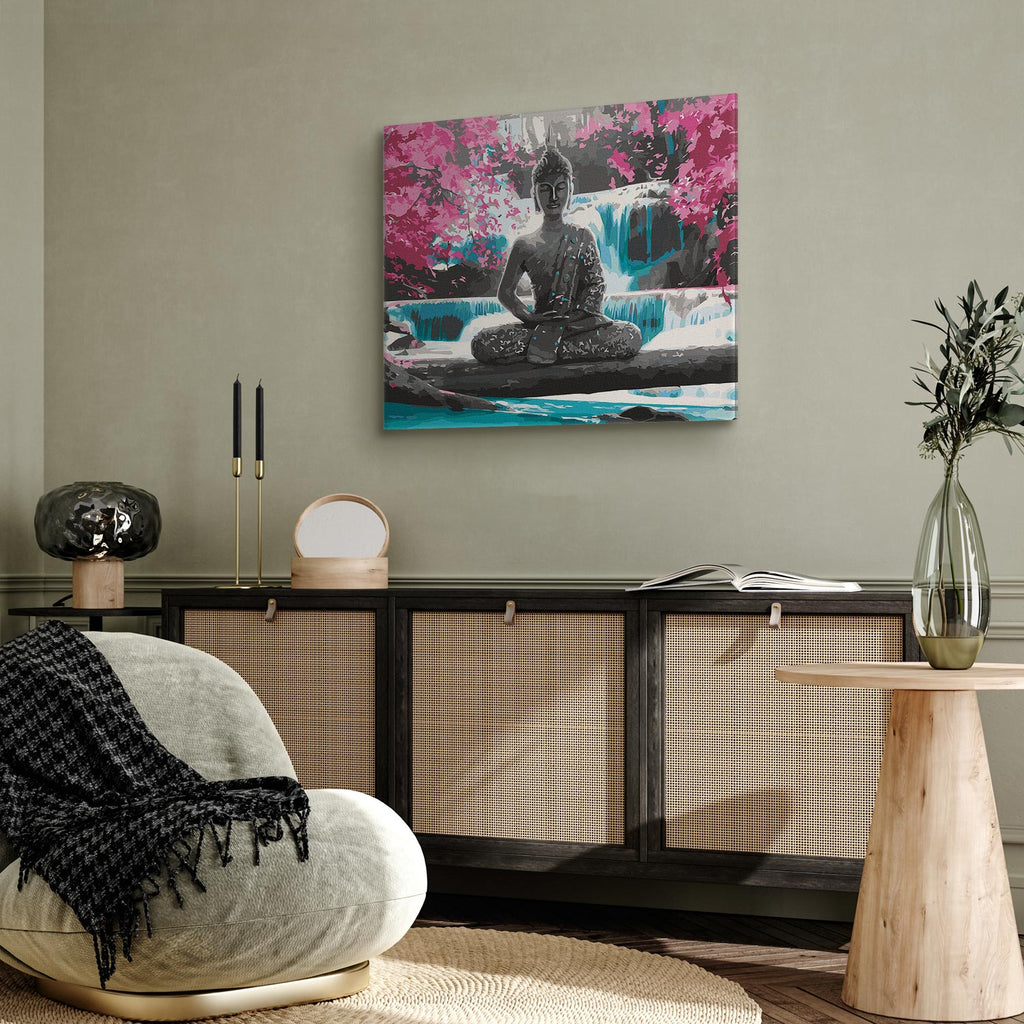 Buddha Waterfall Spiritual Paint by Numbers Kit