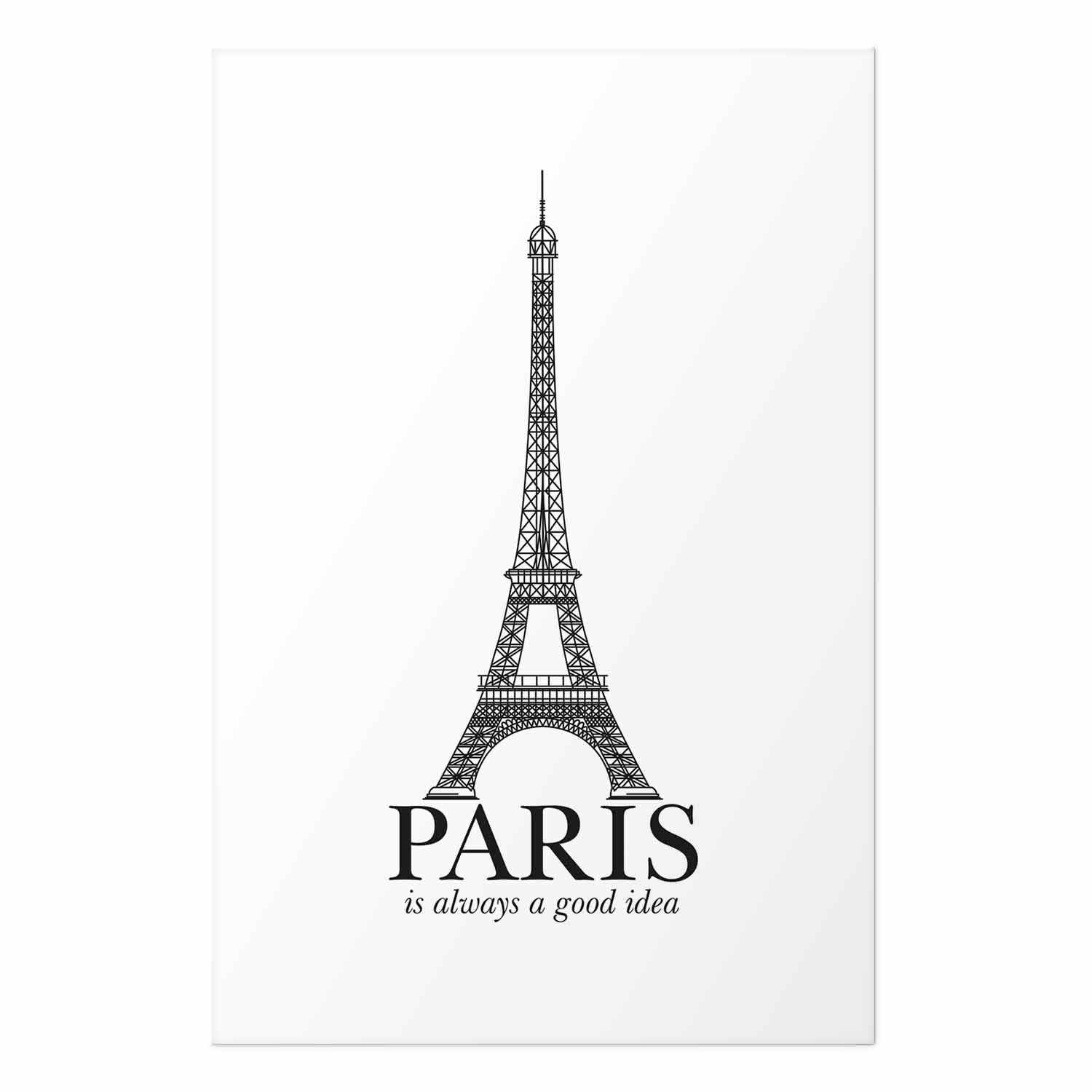 Paris Architecture Typography Poster