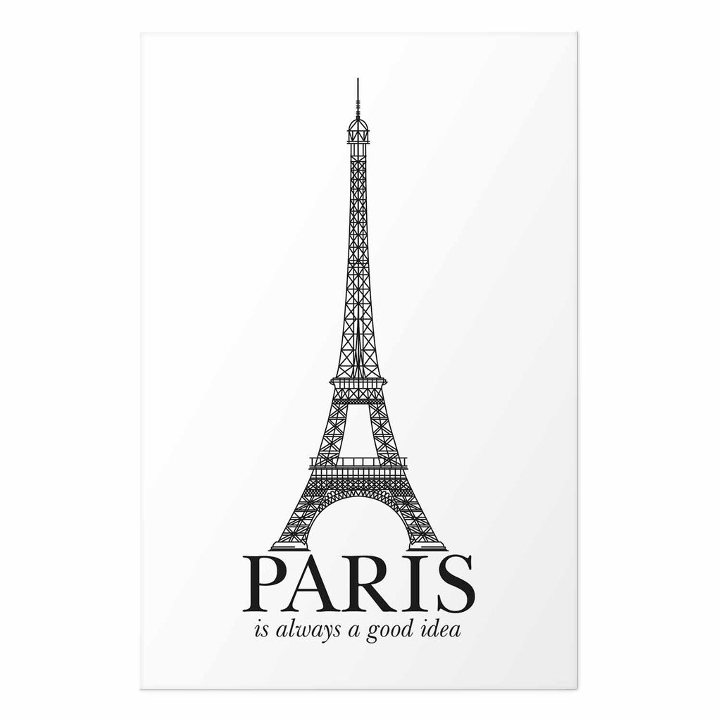 Paris Architecture Typography Poster