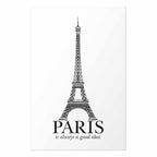 Paris Architecture Typography Poster