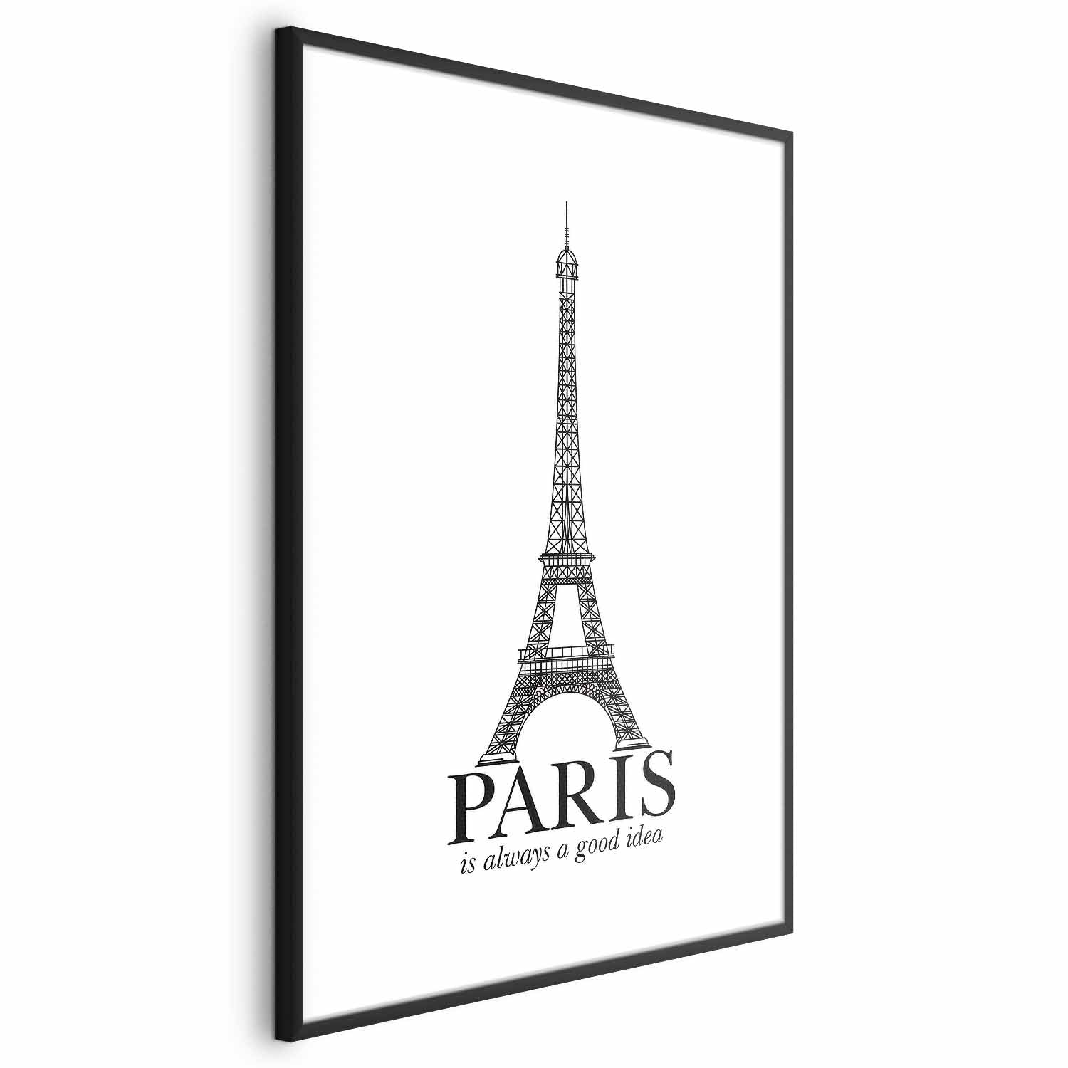 Paris Architecture Typography Poster