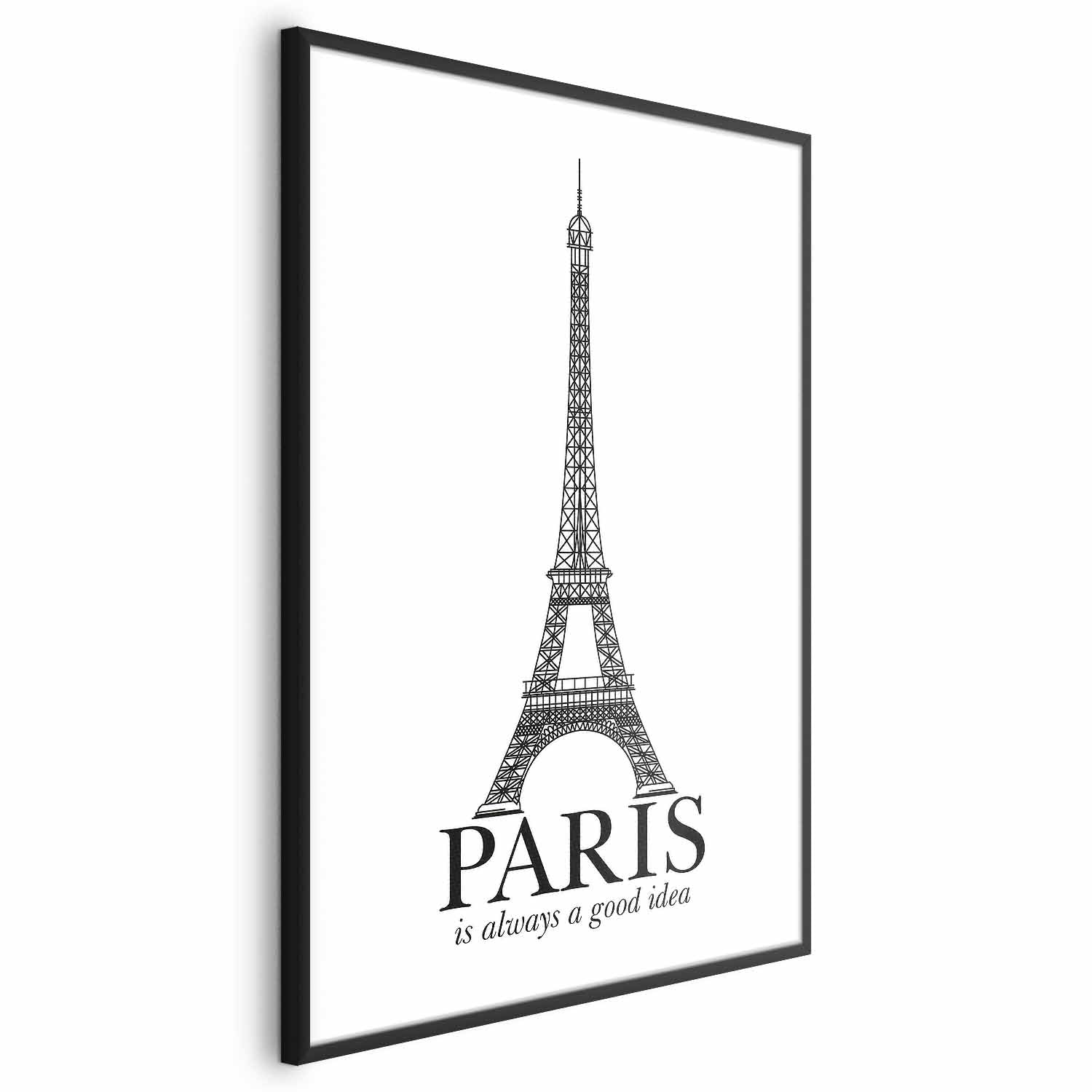 Paris Architecture Typography Poster