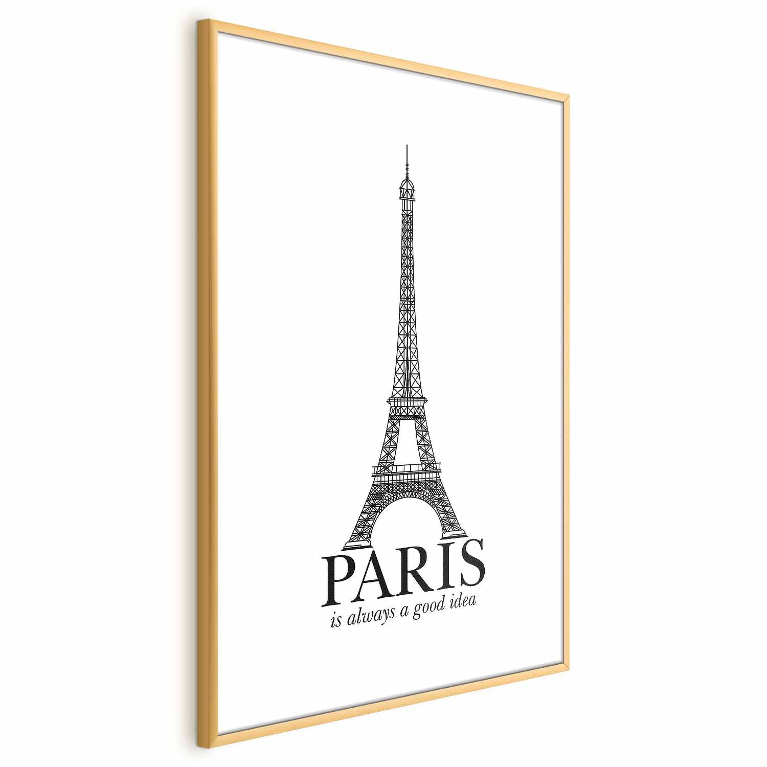 Paris Architecture Typography Poster
