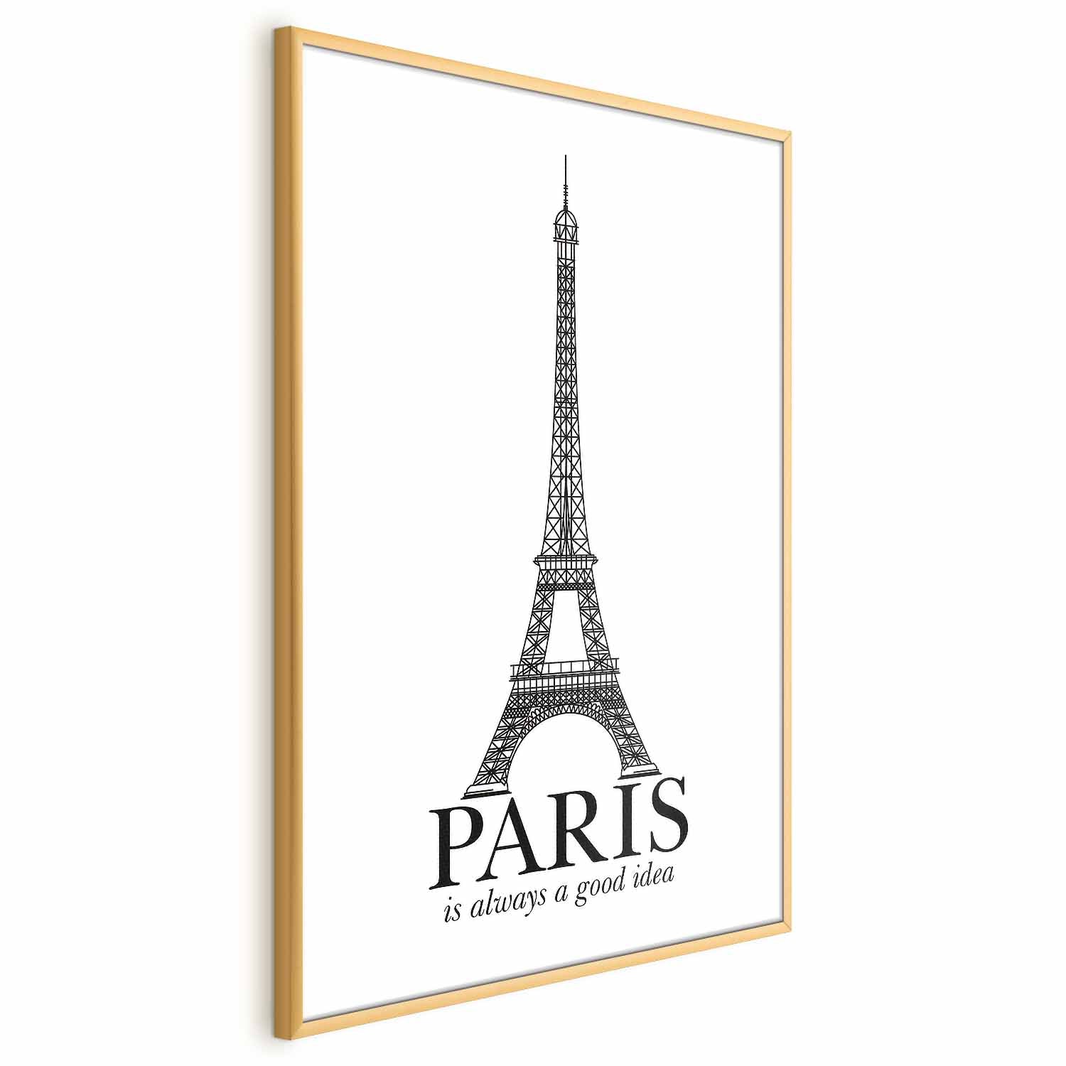 Paris Architecture Typography Poster