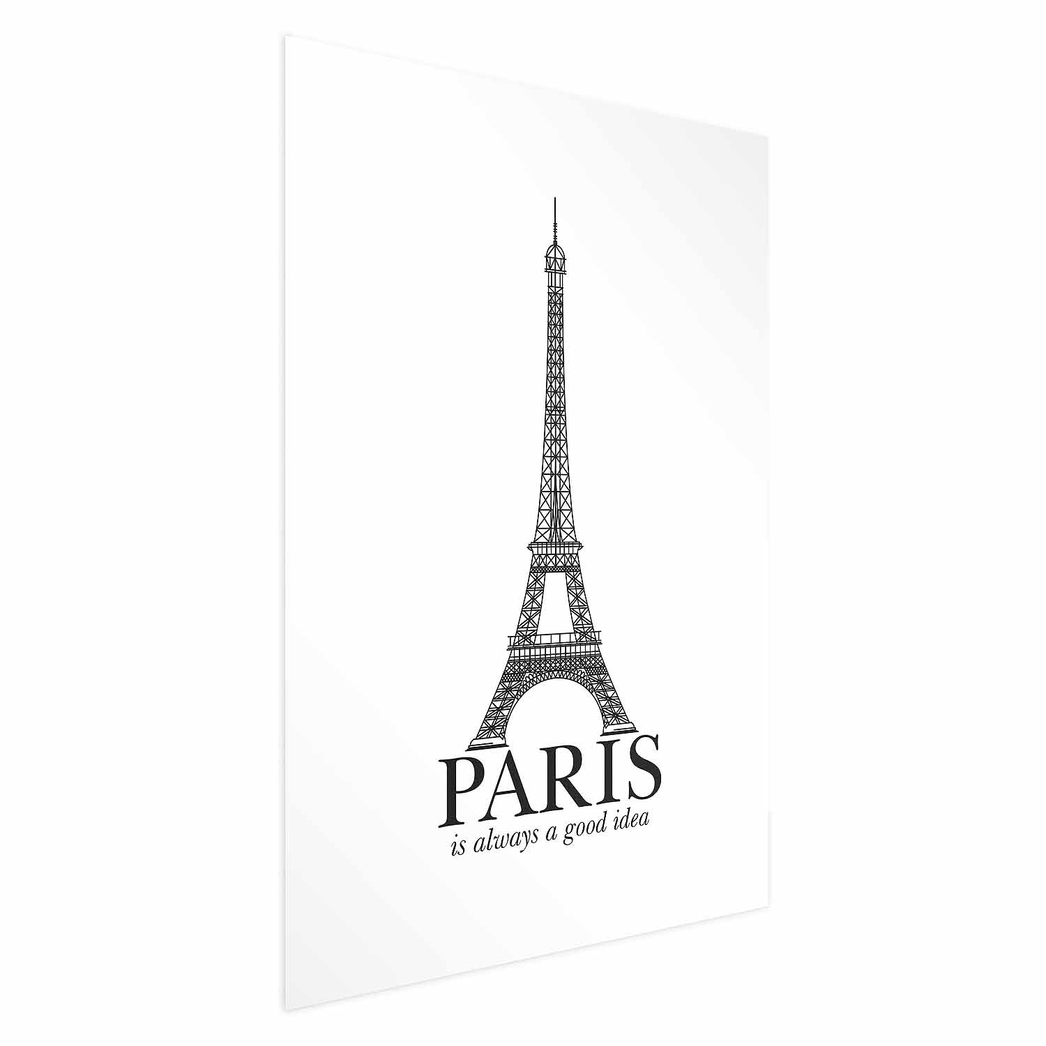 Paris Architecture Typography Poster