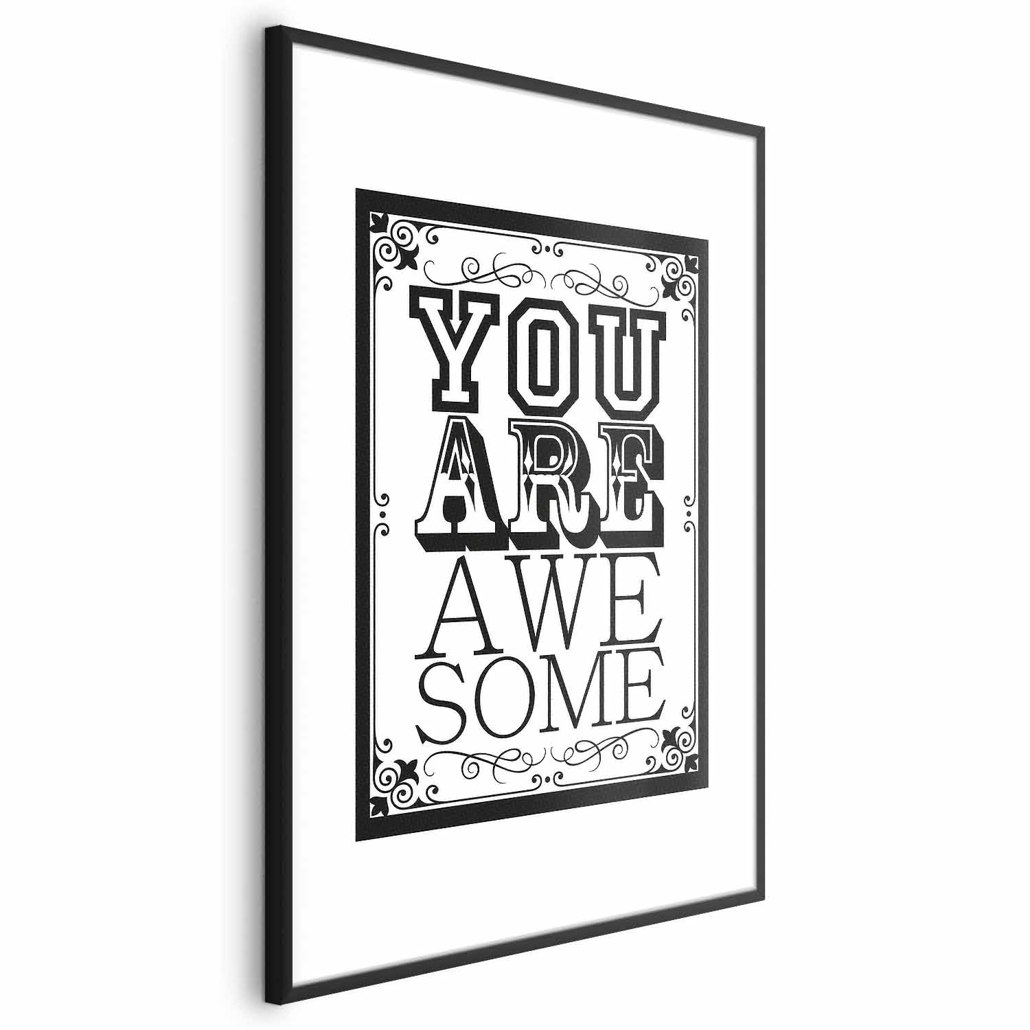 You Are Awesome Quote Typography Poster