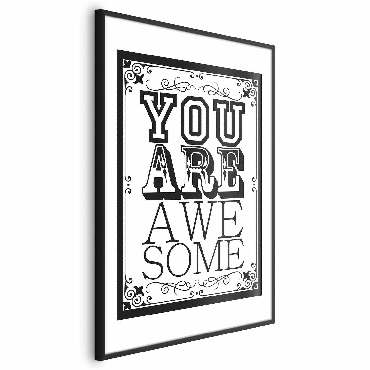 You Are Awesome Quote Typography Poster