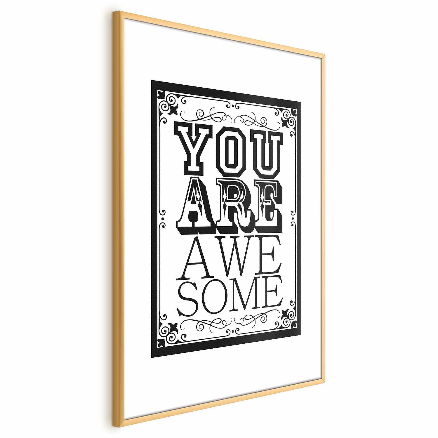 You Are Awesome Quote Typography Poster