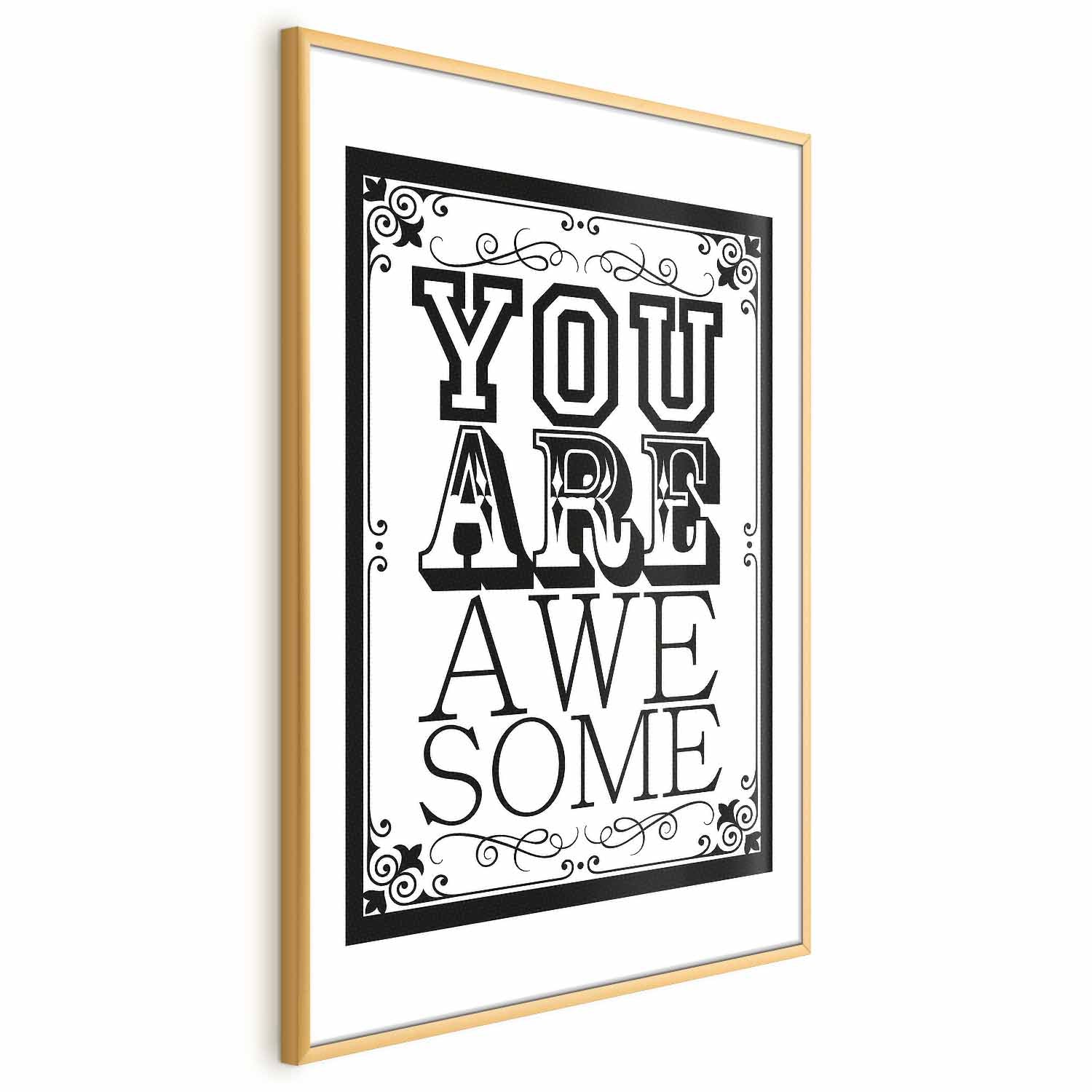 You Are Awesome Quote Typography Poster