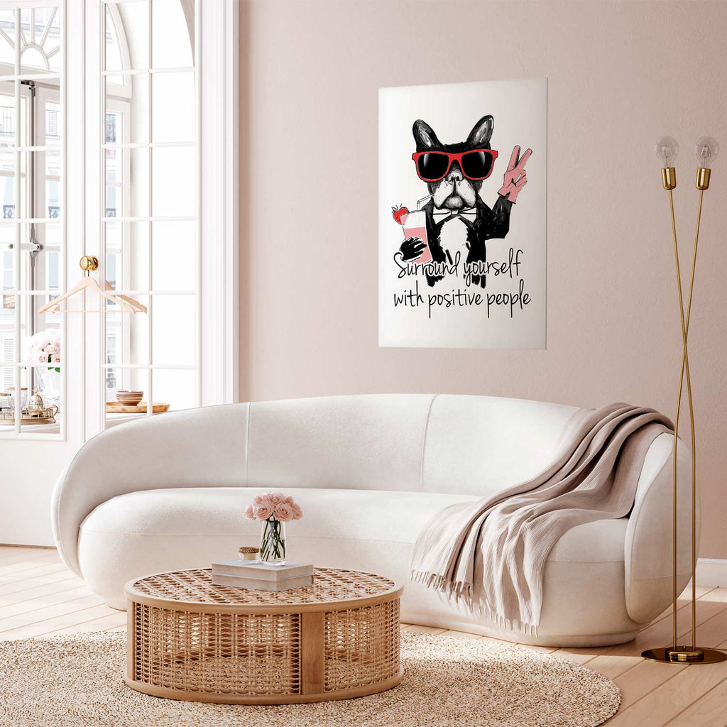 Positive People Quote Text Poster