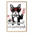 Positive People Quote Text Poster