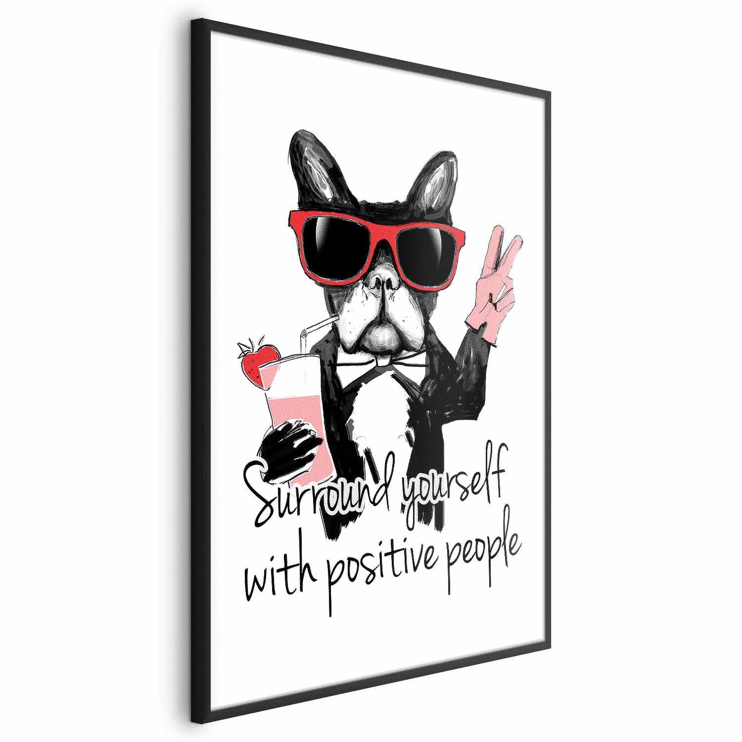 Positive People Quote Text Poster