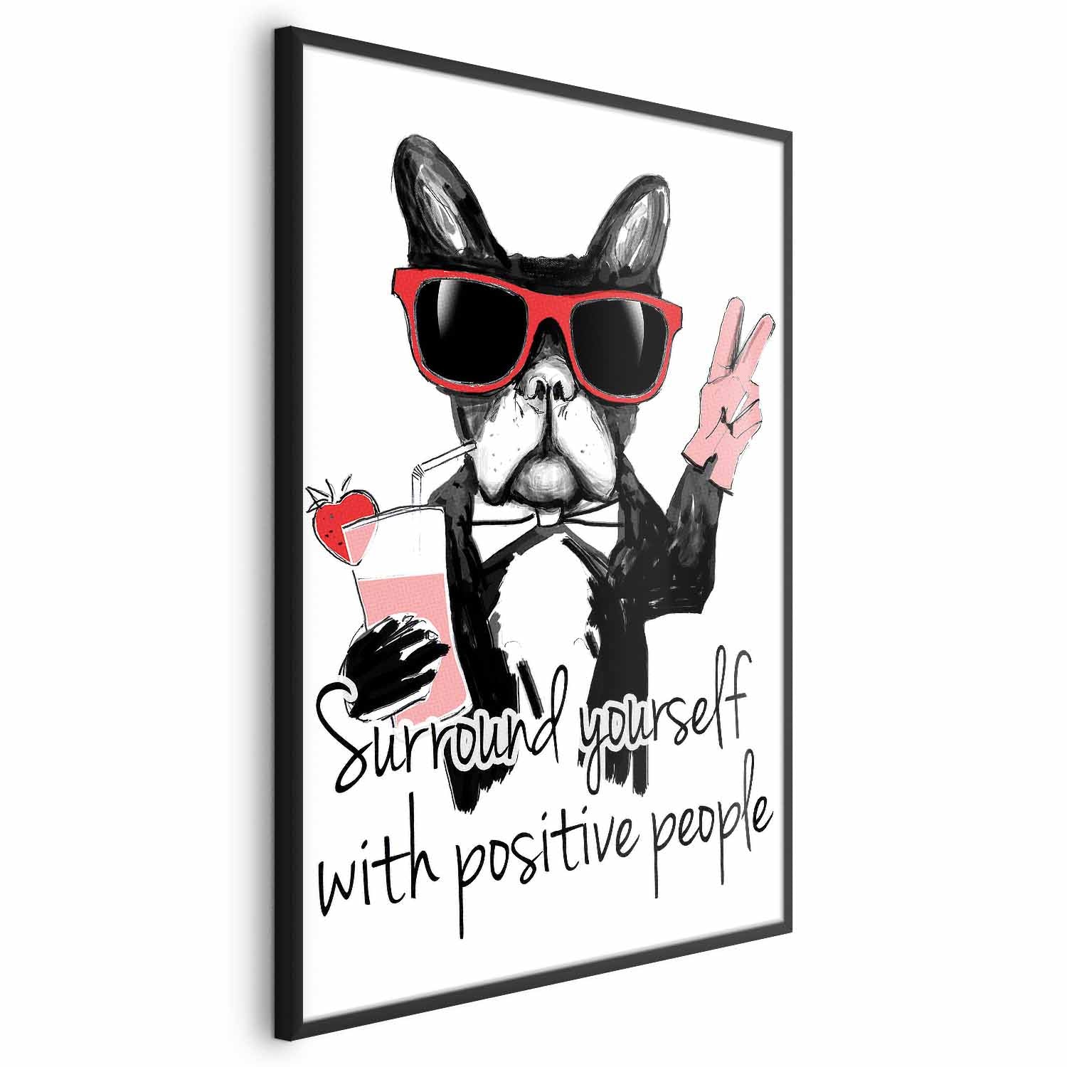 Positive People Quote Text Poster